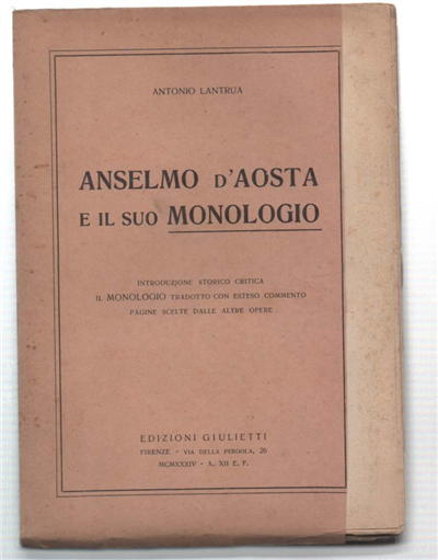 Anselmo D'aosta E Il Suo Monologio