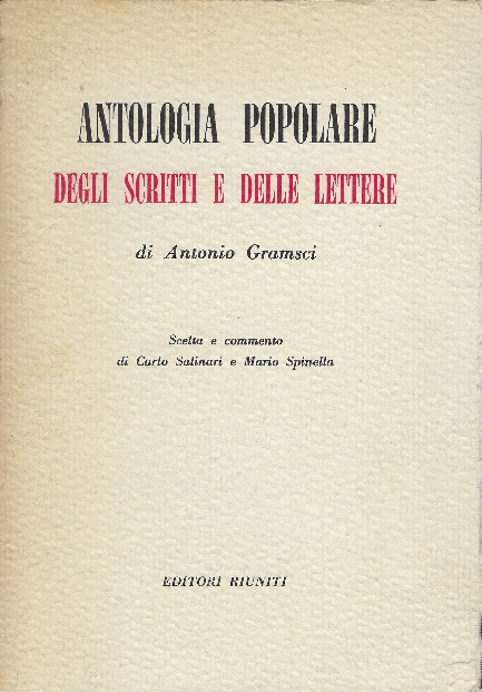 Antologia Popolare Degli Scritti E Delle Lettere