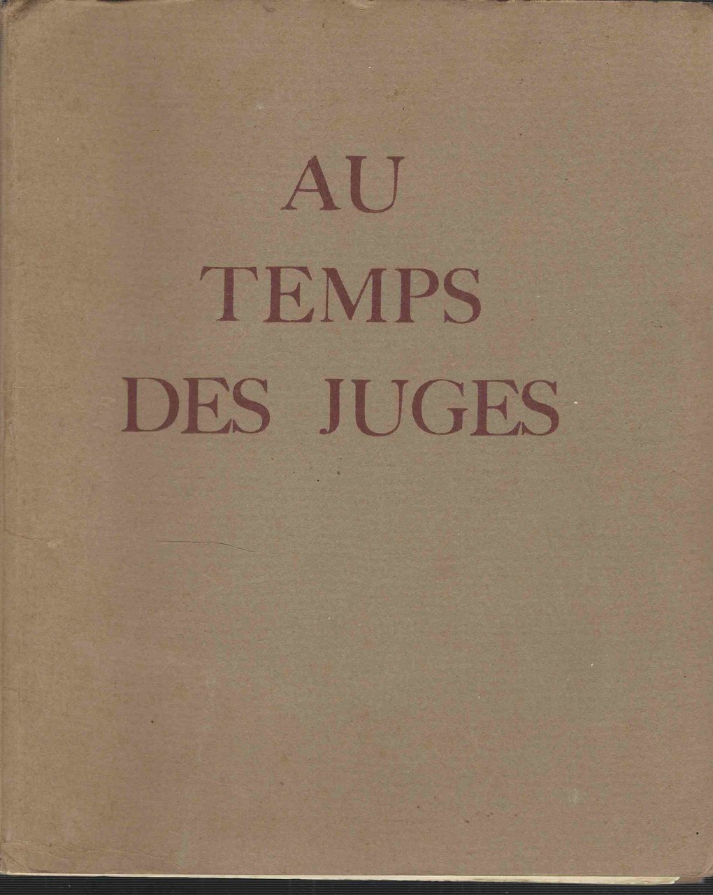 Au Temps Des Juges