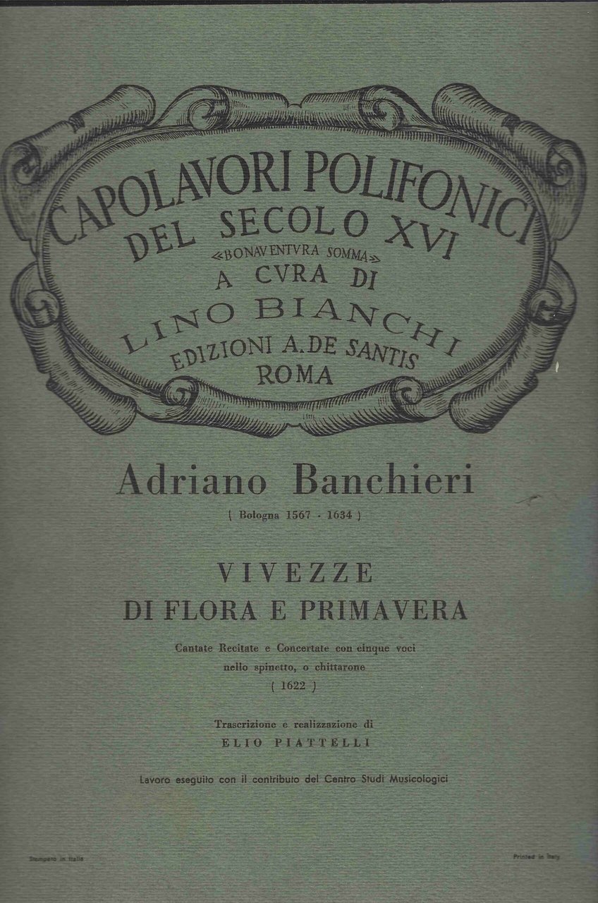 capolavori polifonici del secolo XVI "Bonaventura Somma" a cura di … | Immagine principale