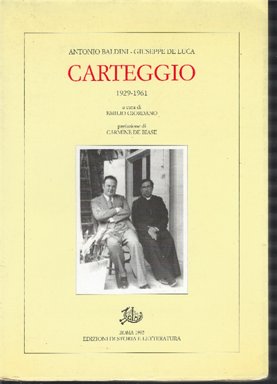 Carteggio 1929-1961