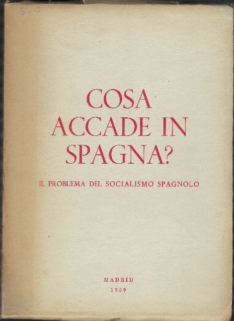 Cosa Accade In Spagna ? Il Problema Del Socialismo Spagnolo