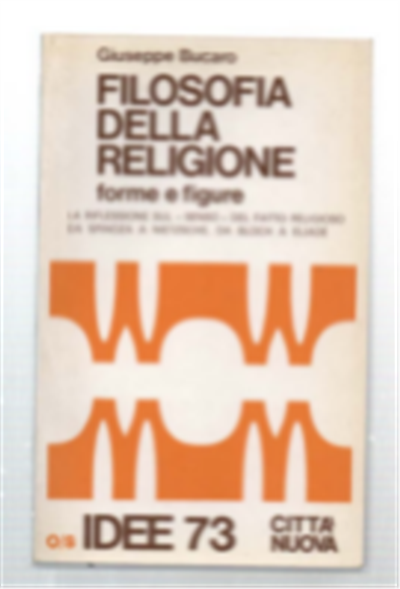 Filosofia Della Religione, Forme E Figure. La Riflessione Sul "Senso" …