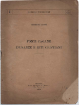 Fonti Pagane D'usanze E Riti Cristiani