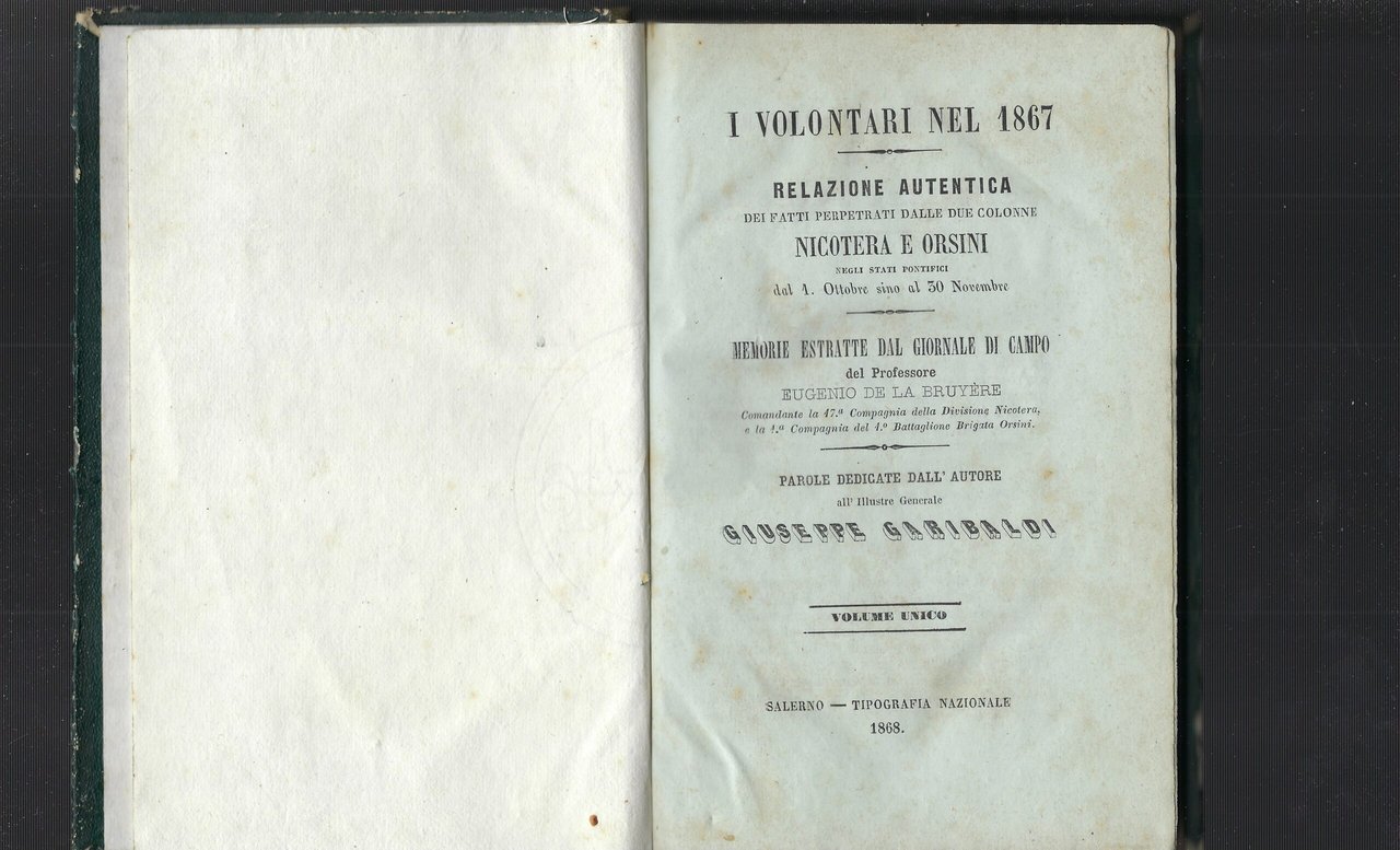 I Volontari Nel 1867 La Tassa Sul Macinato