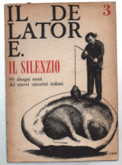 Il Delatore. Il Silenzio. Numero 3. Settembre 1964