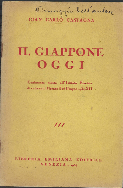 Il Giappone Oggi - Conferenza Tenuta All'istituto Fascista Di Cultura …