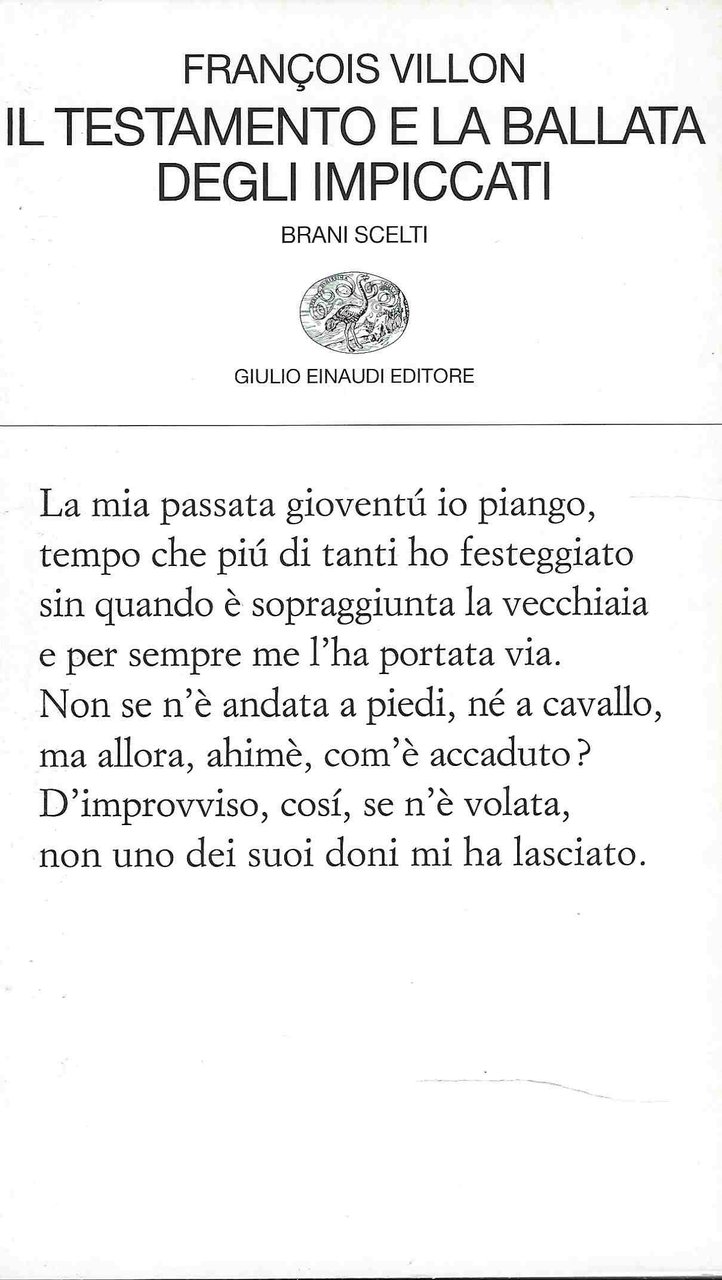 Il Testamento e la Ballata degli Impiccati