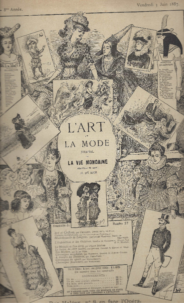 L'art Et La Mode. Journal De La Vie Mondaine. Rédacteur …