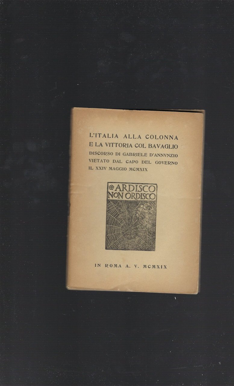 L'italia Alla Colonna E La Vittoria Col Bavaglio Discorso Di …