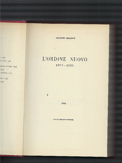 L'ordine Nuovo 1919-1920