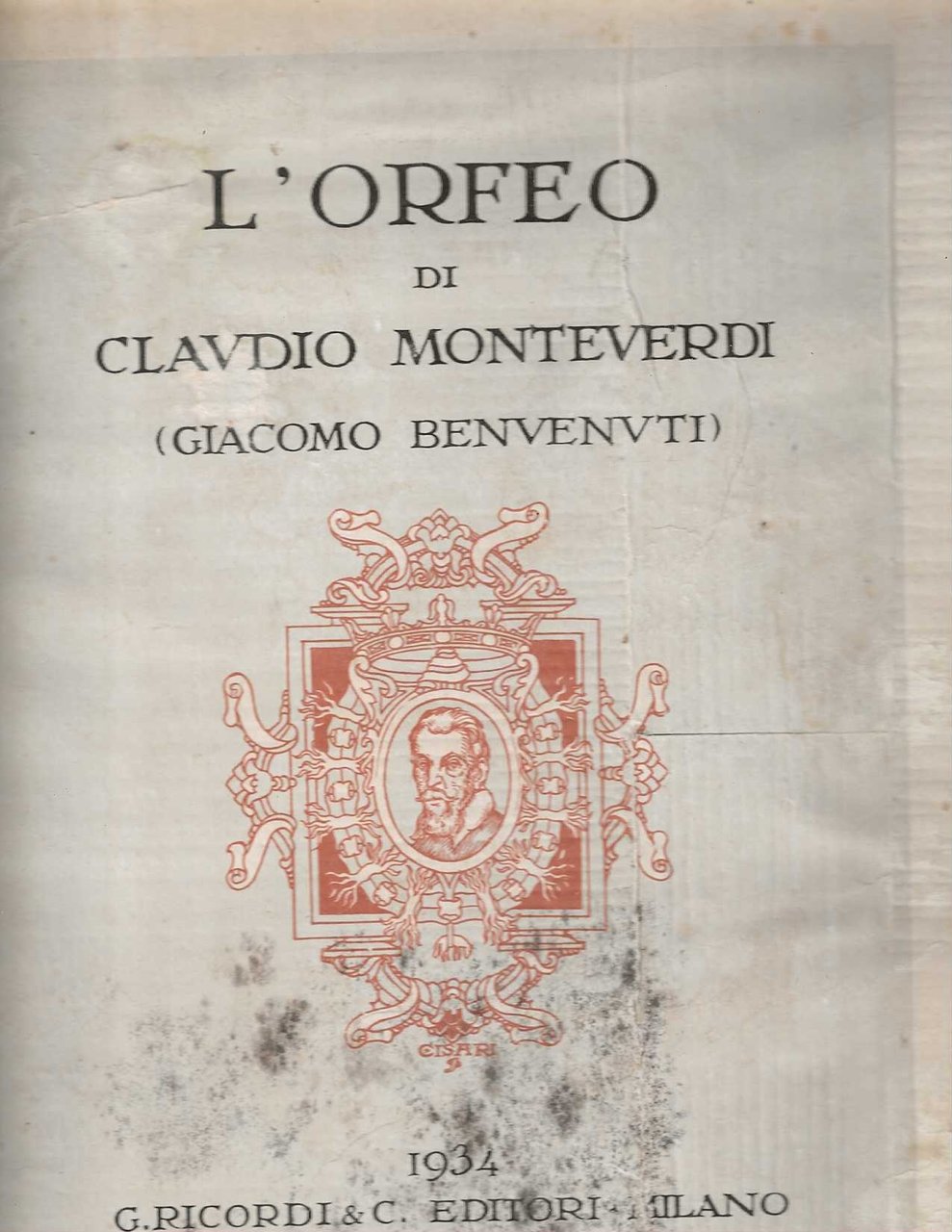 L'Orfeo . favola pastorale in un prologo e cinque atti …