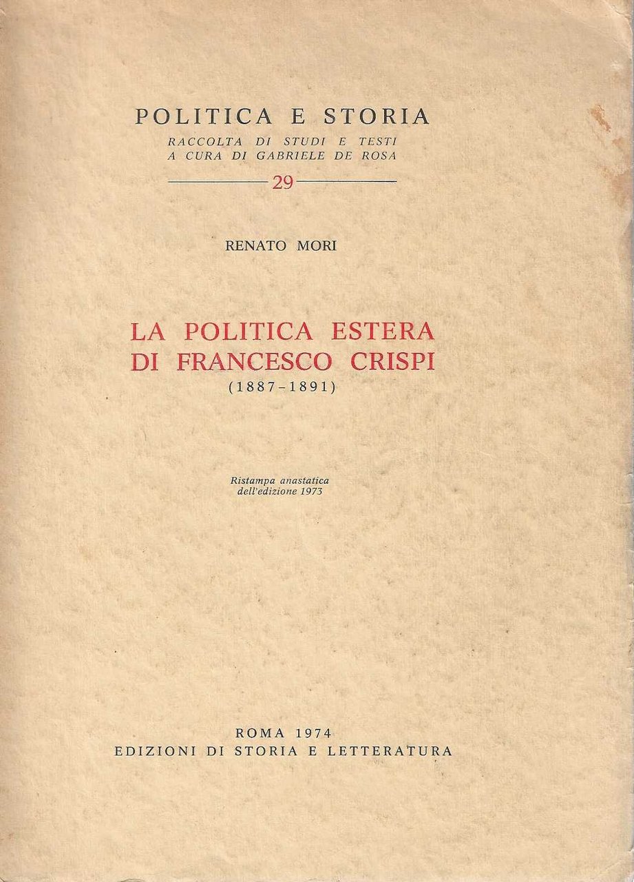 La Politica Estera di Francesco Crispi