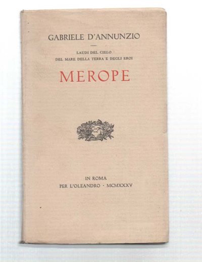 Laudi Del Cielo Del Mare Della Terra E Degli Eroi …