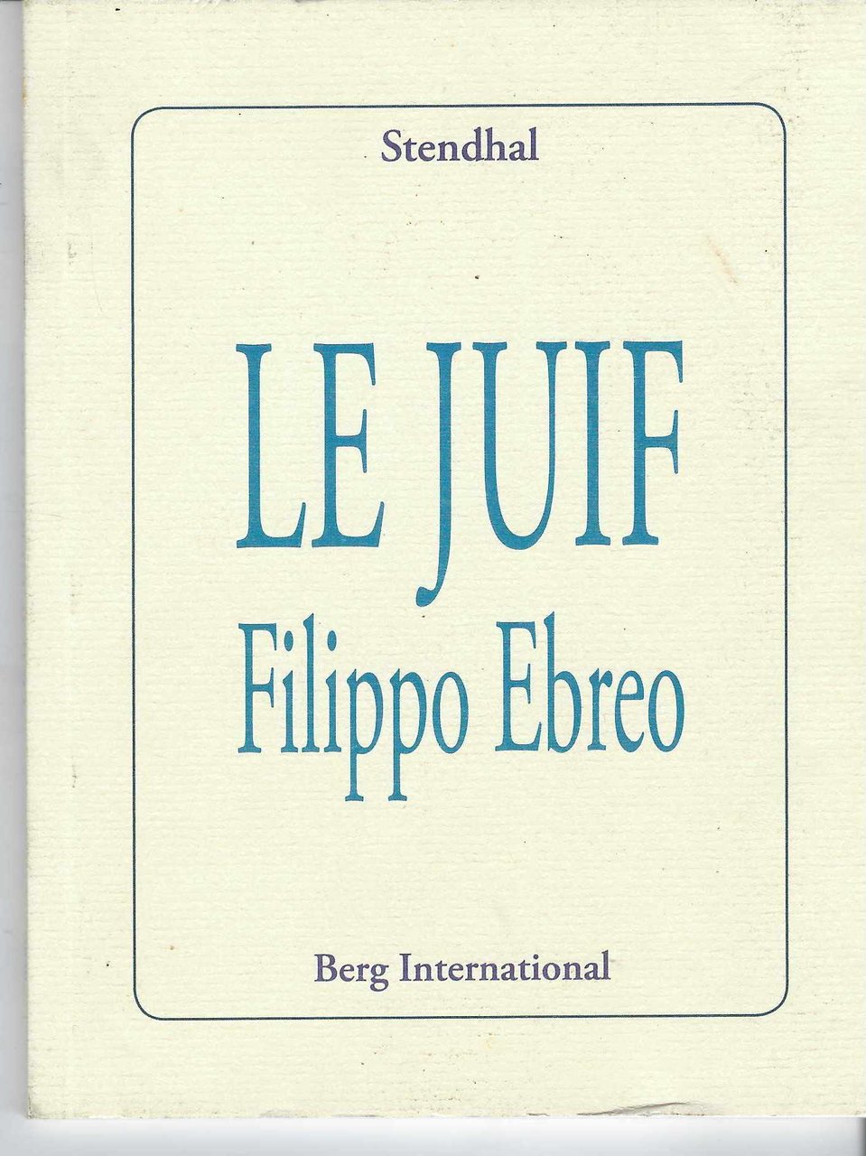 Le Juif Filippo Ebreo