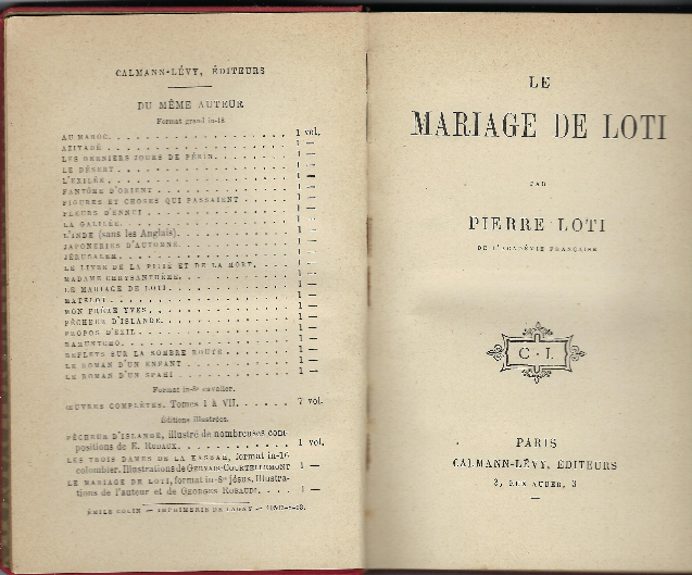 Le Mariage De Loti