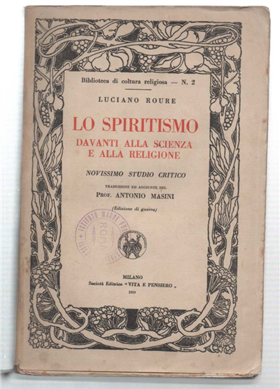 Lo Spiritismo Davanti Alla Scienza E Alla Religione