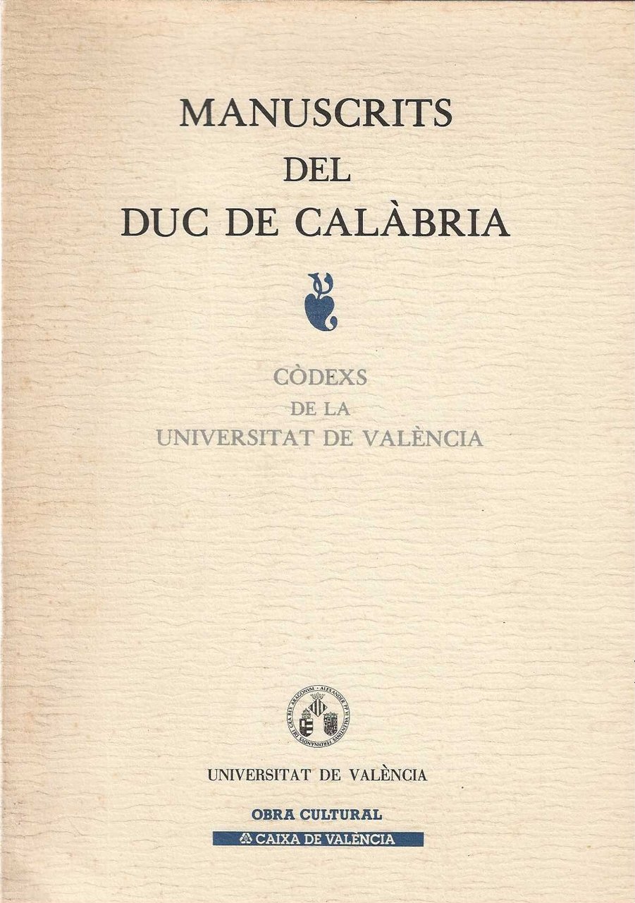 Manuscrits del duc de Calàbria