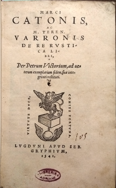 Marci Catonis,Ac M. Teren. Varronis De Re Rustica Libri Per …