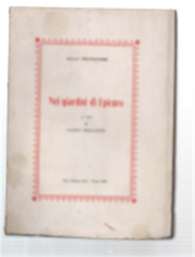 Nei Giardini Di Epicuro