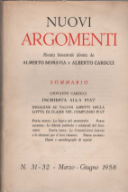 Nuovi Argomenti N° 31 - 32