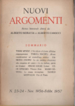 Nuovi Argomenti Nn° 23-24