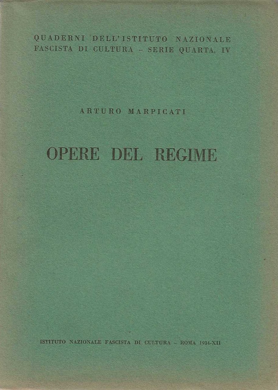 Opere del Regime