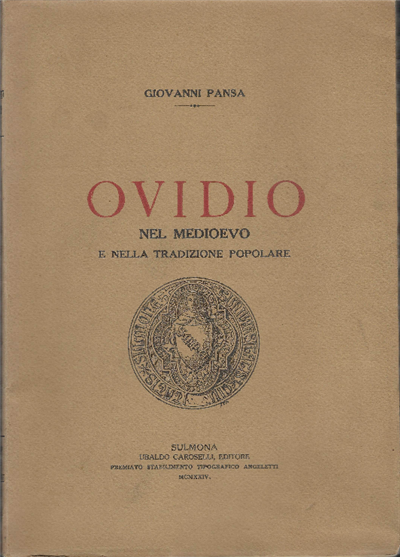 Ovidio Nel Medioevo E Nella Tradizione Popolare