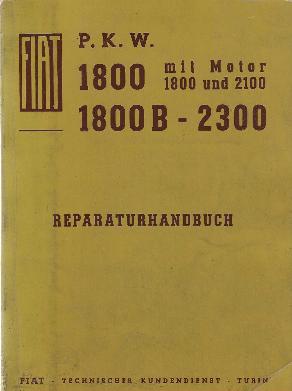 P. K. W. 1800- 1800 B- 2300. mit Motor 1800 …