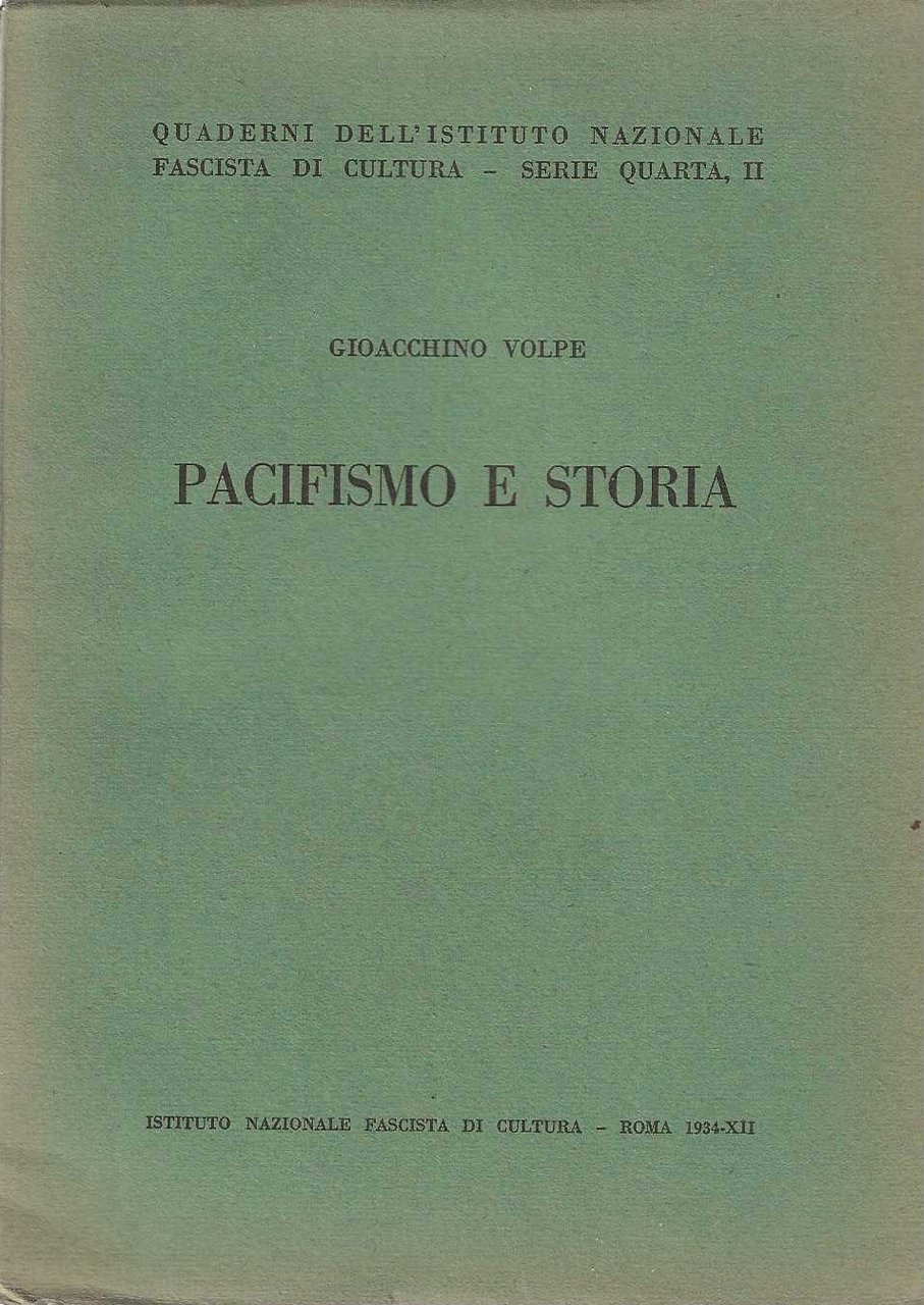Pacifismo e Storia
