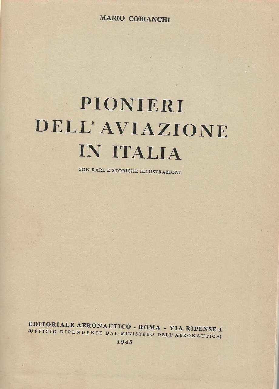 Pionieri dell'aviazione in Italia