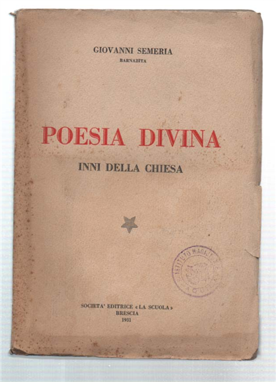 Poesia Divina. Inni Della Chiesa