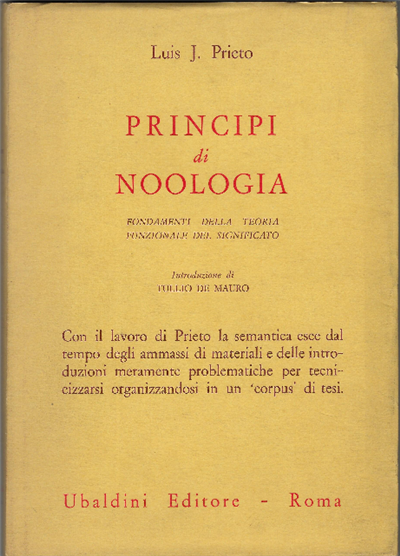 Principi Di Noologia - Fondamenti Della Teoria Funzionale Del Significato