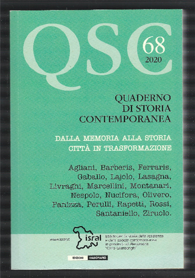 Quaderno Di Storia Contemporanea 68 2020 Dalla Memoria Alla Storia …