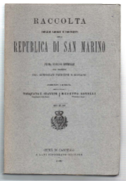 Raccolta Delle Leggi E Decreti Della Republica Di San Marino