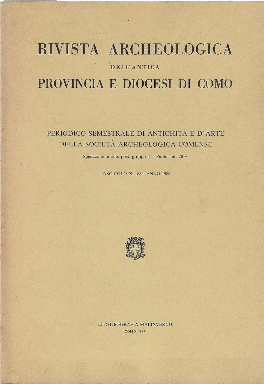 Rivista archeologica dell'antica provincia e diocesi di Como. fascicolo n. …