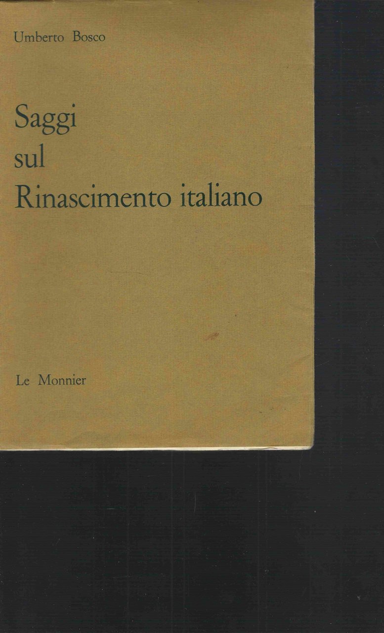 Saggi sul rinascimento italiano | Immagine principale
