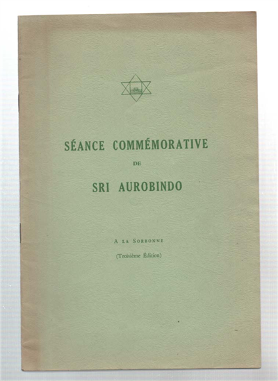 Séance Commémorative De Sri Aurobindo
