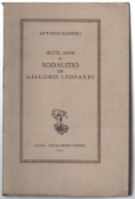 Sette Anni Di Sodalizio Con Giacomo Leopardi