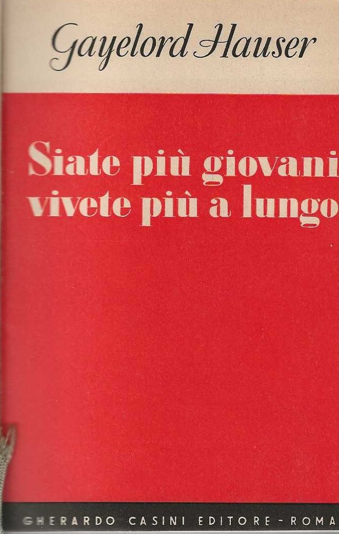 Siate più giovani vivete più a lungo