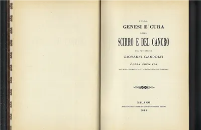 Sulla Genesi E Cura Dello Scirro E Del Cancro | Immagine principale