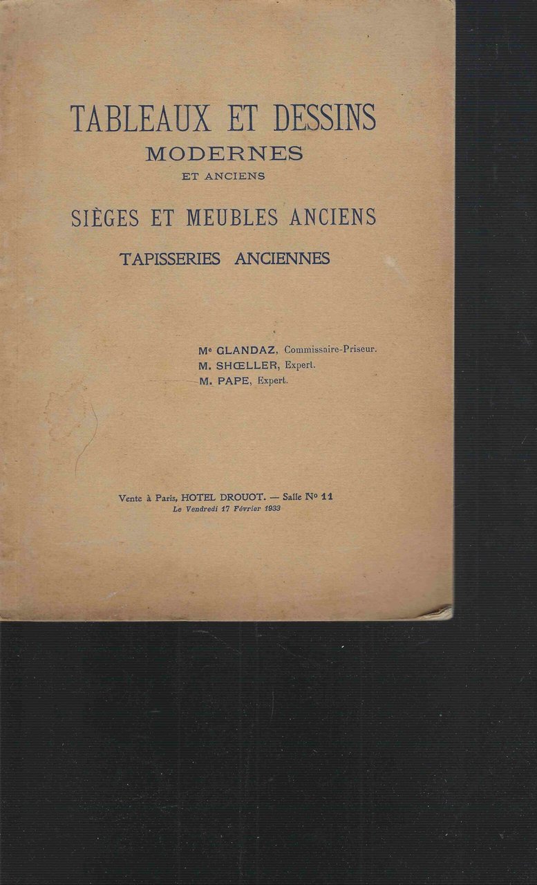 Tableaux et dessins modernes et anciens sièges et meubles anciens … | Immagine principale