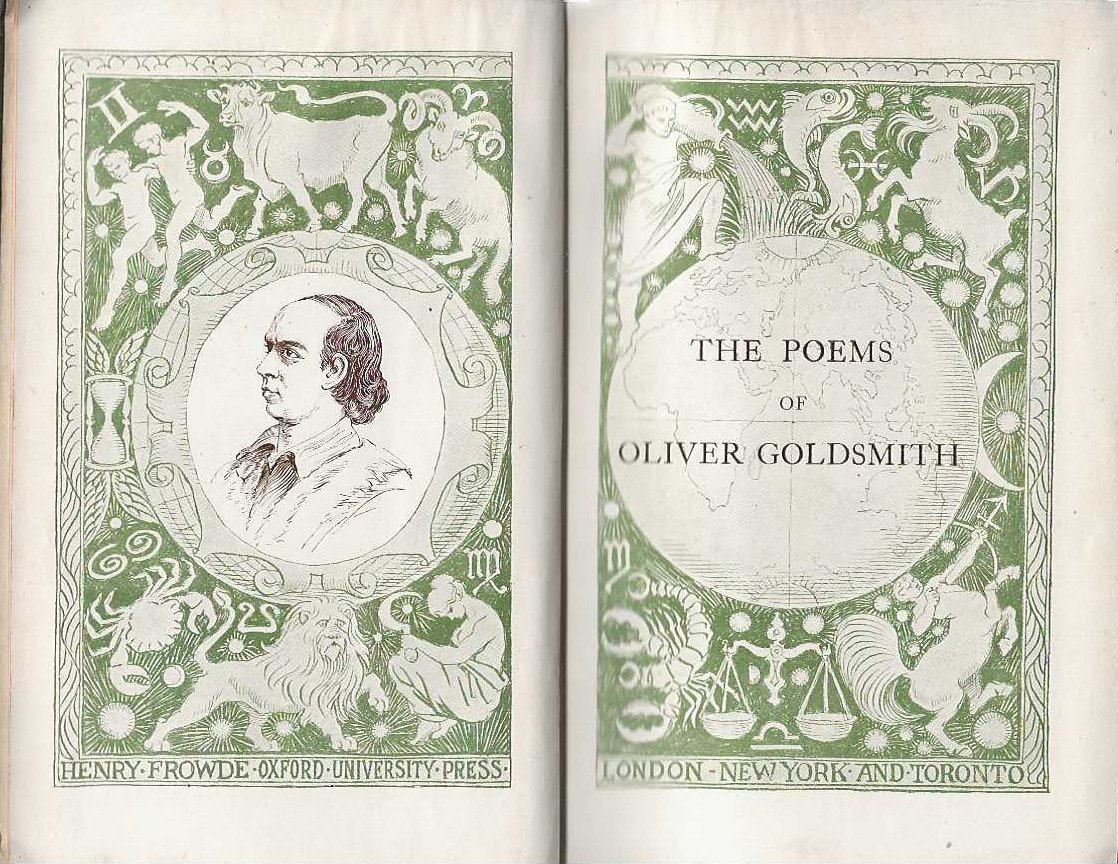 The poems of Oliver Goldsmith