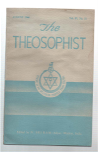 The Theosophist August 1966 Vol.87 No.11