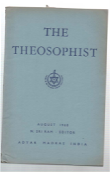 The Theosophist August 1968 Vol.89 No.11