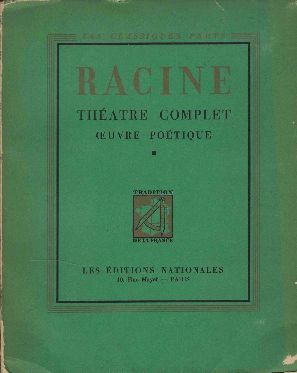 Théâtre Complet,Oeuvre Poêtique