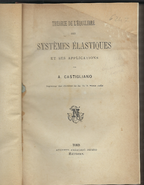 Théorie De L'equilibre Des Systemes Élastiques Et Ses Applications Par …