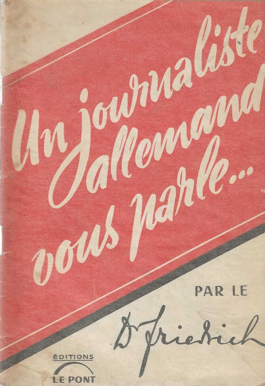 Un journaliste allemand vous parle.