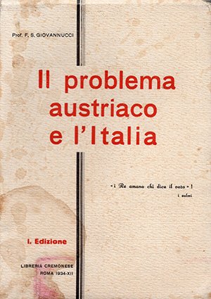 Il problema austriaco e l'Italia