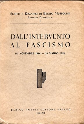 Dall'intervento al Fascismo